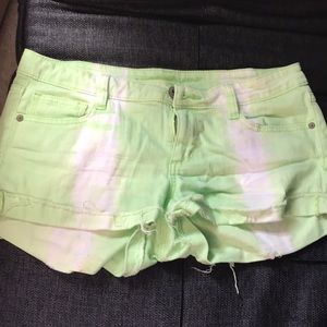Green shorts
